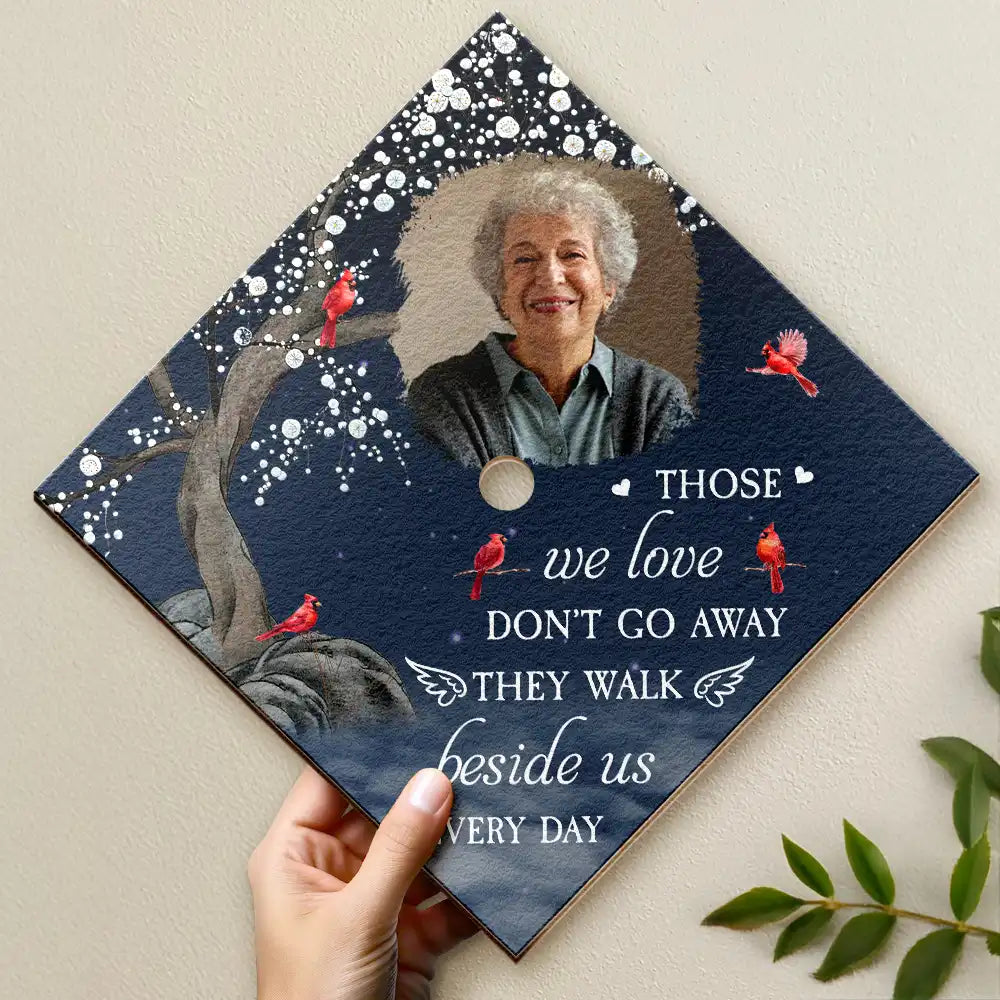 Memorial,Family,Graduation,Sad - Custom Photo On Your Graduation Day Memorial - Personalized Graduation Cap Topper