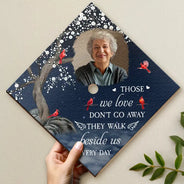 Memorial,Family,Graduation,Sad - Custom Photo On Your Graduation Day Memorial - Personalized Graduation Cap Topper