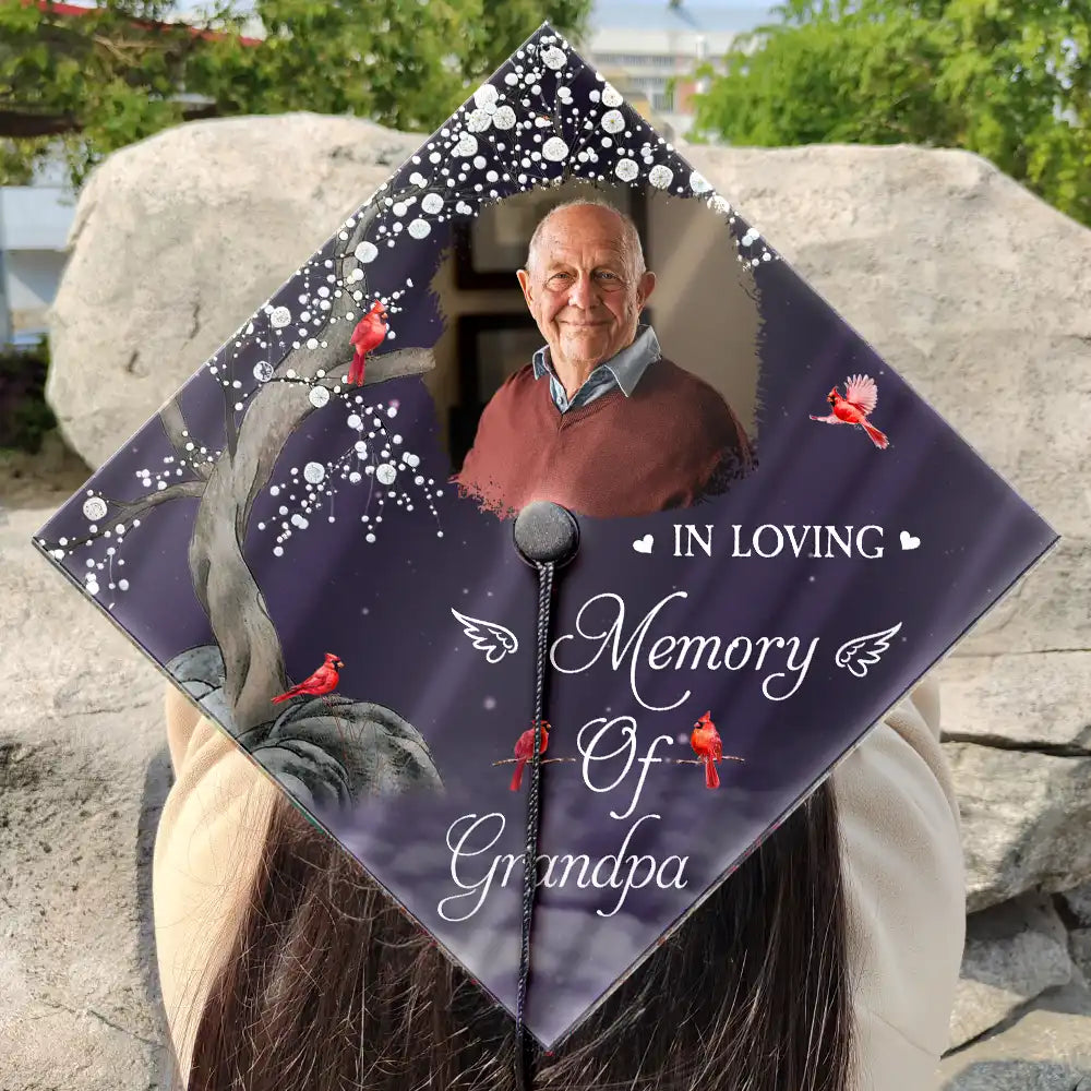 Memorial,Family,Graduation,Sad - Custom Photo On Your Graduation Day Memorial - Personalized Graduation Cap Topper