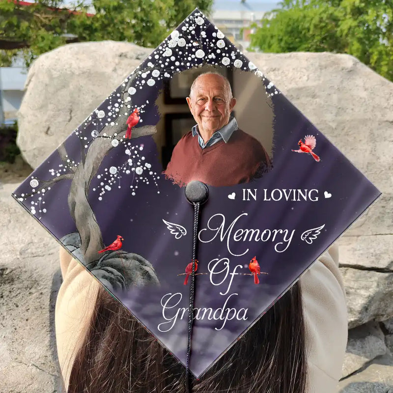 Memorial,Family,Graduation,Sad - Custom Photo On Your Graduation Day Memorial - Personalized Graduation Cap Topper