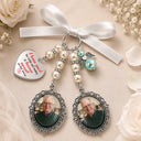 Sentimental,Custom Photo,Family,Wedding,Upload Full Photo - Custom Photo On Your Wedding Day Know That My Heart Is There - Personalized Photo Bouquet Charm