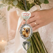 Custom Photo, Sympathetic, Gift For Yourself, Wedding, Upload Full Photo - Custom Photo On Your Wedding Day Know That My Heart Is There - Personalized Wedding Charm