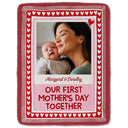 New Mom,New Dad,New baby,Gift For Mother,Love,Happy,Custom Photo - Custom Photo Our First Mother's Day Together Newborn Baby - Personalized Fleece Blanket, Sherpa Blanket