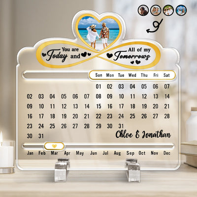 Acrylic Perpetual Desk Calendar