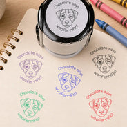 Art Design,Teacher,Inspirational,Back To School,Photo - Outline Sketch - Custom Photo Outline Sketch Teacher Says Pawsome Purrfect Work - Personalized Stamp