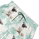 Pet Lovers, Family, Summer - Custom Photo Palm Leaf Vacation Vibe - Personalized Unisex Beach Shorts