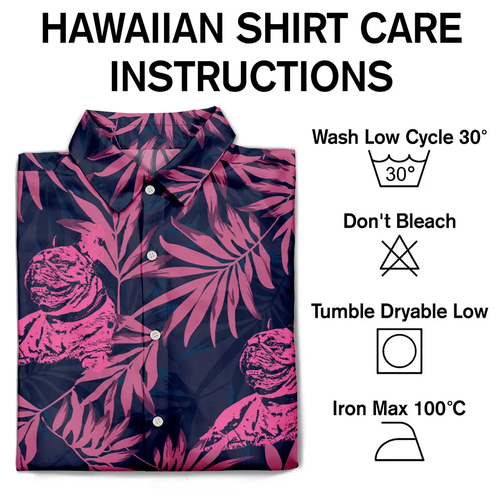 Pet Lovers,Family,Summer - Custom Photo Pencil Drawing Palm Leaf Vacation Vibe - Personalized Hawaiian Shirt