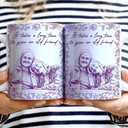 Gift For Bestie, Gift For Women, Gift For Sisters, Happy - Custom Photo Pencil Sketch A True Friendship Is A Journey Without An End - Personalized White Edge-to-Edge Mug