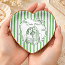 Top Market,Art Design,Gift For Bestie,Photo - Pencil Sketch - White BG,Happy - Custom Photo Pencil Sketch Art A True Friendship Is A Journey Without An End Stripe - Personalized Ring Dish