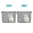 Custom Photo, Art Design, Pet Lovers, Adorable, Photo - Pencil Sketch - White BG - Custom Photo Pencil Sketch Art Besties Dog Cat - Personalized Cosmetic Bag