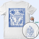 Custom Photo, Beach, Art Design, Summer, Family, Playful, Photo - Pencil Sketch - Remove BG - Custom Photo Pencil Sketch Beach Crew Besties Trip - Personalized T Shirt
