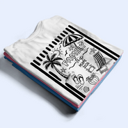Custom Photo, Beach, Art Design, Summer, Family, Playful, Photo - Pencil Sketch - Remove BG - Custom Photo Pencil Sketch Beach Crew Besties Trip - Personalized T Shirt