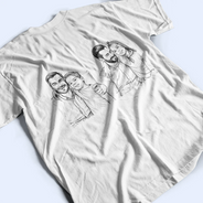 Custom Photo,Gift For Father,Pet Lovers,Pet Dad,Non-Eng,Photo - Pencil Sketch,Special Font,Playful - Custom Photo Pencil Sketch Best Dad Ever Just Ask - Personalized T Shirt