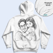 Custom Photo,Gift For Father,Pet Lovers,Pet Dad,Non-Eng,Photo - Pencil Sketch,Special Font,Playful - Custom Photo Pencil Sketch Best Dad Ever Just Ask - Personalized T Shirt