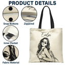 Custom Photo, Beach, Art Design, Summer, Pet Lovers, Playful, Photo - Pencil Sketch - Remove BG - Custom Photo Pencil Sketch Besties Pet Funny Portrait - Personalized Tote Bag