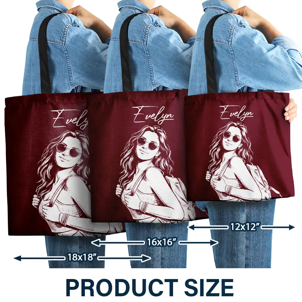 Custom Photo, Beach, Art Design, Summer, Pet Lovers, Playful, Photo - Pencil Sketch - Remove BG - Custom Photo Pencil Sketch Besties Pet Funny Portrait - Personalized Tote Bag