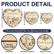 Art Design,Christmas,Pet Lovers,Photo - Pencil Sketch - Remove BG,Happy - Custom Photo Pencil Sketch Cute Dog Cat Portrait - Personalized Custom Shaped Wooden Ornament