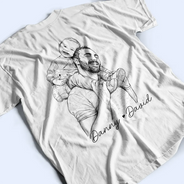 Gift For Father,Gift For Grandpa,Golf,Fishing,Baseball,Non-Eng,Photo - Pencil Sketch,Proud - Custom Photo Pencil Sketch Dad Est Year Crossed Arrows - Personalized T Shirt