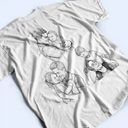 Custom Photo,Gift For Father,Gift For Grandpa,Non-Eng,Photo - Pencil Sketch,Special Font,Proud - Custom Photo Pencil Sketch Dad Grandpa We Love You - Personalized T Shirt