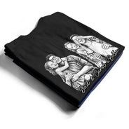 Custom Photo,Gift For Father,Dad - Daughters (Young),Photo - Pencil Sketch,Proud - Custom Photo Pencil Sketch Dark Just A Dad And His Girl - Personalized T Shirt