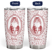 Art Design,Cozy,Pet Lovers,Photo - Pencil Sketch - Remove BG - Custom Photo Pencil Sketch Dog Cat Pet Portrait Toile Remembrance - Personalized Tumbler