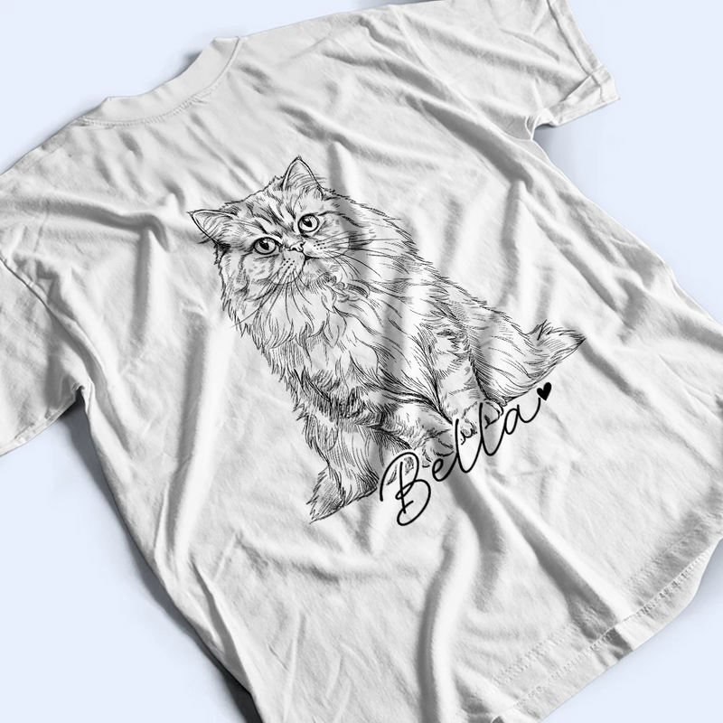 Gift For Mother,Gift For Father,Love,New Dad,New Mom - Custom Photo Pencil Sketch Dog Mom Dog Dad Hand Punch - Personalized T Shirt