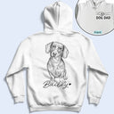 Gift For Mother,Gift For Father,Love,New Dad,New Mom - Custom Photo Pencil Sketch Dog Mom Dog Dad Hand Punch - Personalized T Shirt