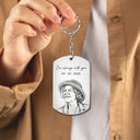 Family, Gift For Bestie, Dog Lovers, Cat Lovers, Happy, Custom Photo, Gift For Mother, Gift For Father - Custom Photo Pencil Sketch Family Besties Dog Cat Portrait - Personalized Aluminum Keychain