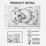 Gift For Father,Gift For Grandpa,Pet Lovers,Pet Mom,Pet Dad,Dog Lovers,Dog Mom,Dog Dad,Cat Lovers,Cat Mom,Cat Dad,Non-Eng,Photo - Pencil Sketch,Humorous - Custom Photo Pencil Sketch Family Dog Cat Portrait - Personalized Aluminum Wallet Card