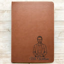 Grateful,Art Design,Teacher,Back To School,Retirement,Photo - Pencil Sketch - Remove BG - Custom Photo Pencil Sketch Funny Things My Students - Personalized Leather Journal