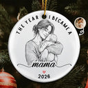 Art Design,Christmas,Gift For Sibling,Cozy,Photo - Crochet Doll Effect - Custom Photo Crochet Doll Effect Christmas Siblings Brothers Sisters - Personalized Custom Shaped Acrylic Ornament