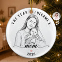 Art Design,Christmas,Gift For Sibling,Cozy,Photo - Crochet Doll Effect - Custom Photo Crochet Doll Effect Christmas Siblings Brothers Sisters - Personalized Custom Shaped Acrylic Ornament