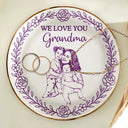Happy,Gift For Wife,Gift For Women,Gift For Mother,Gift For Grandma - Custom Photo Pencil Sketch I Love You Mom Grandma - Personalized Ring Dish