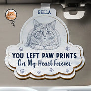 Art Design,Sentimental,Pet Lovers,Memorial,Photo - Pencil Sketch - Remove BG - Custom Photo Pencil Sketch I Will Carry You With Me - Personalized Custom Shaped Car Visor Clip
