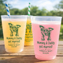 Custom Photo, Art Design, Pet Lovers, Wedding Anniversary, Adorable, Photo - Pencil Sketch - Remove BG - Custom Photo Pencil Sketch My Humans Are Getting Engaged Married - Personalized Frosted Cups