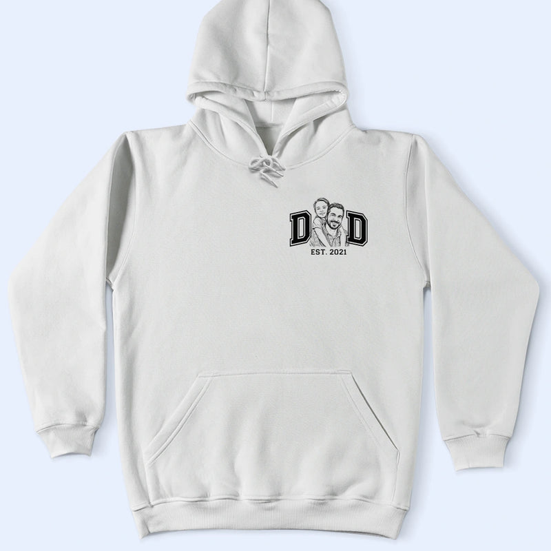 Gift For Mother,Gift For Father,Love,New Dad,New Mom,Photo - Pencil Sketch - Custom Photo Pencil Sketch New Dad New Mom - Personalized T Shirt