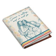 Custom Photo, Art Design, Summer, Travel, Gift For Yourself, Playful, Photo - Pencil Sketch - Remove BG - Custom Photo Pencil Sketch Retro Style A Girl Who Loves Traveling - Personalized Passport Cover, Passport Holder