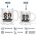 Gift For Couples,Gift For Husband,Gift For Wife,Gift For Boyfriend,Gift For Girlfriend,Love,LGBT - Custom Photo Pixel Art Standee Started With A Message - Personalized Mug