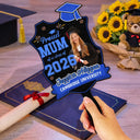 Gift For Yourself,Gift For Aunt,Gift For Uncle,Gift For Mother,Gift For Grandpa,Gift For Father,Gift For Grandma,Gift For Grandparents,Gift For Daughter,Gift For Son,Gift For Sibling,Gift For Sisters,Gift For Bestie,Gift For Brothers,Graduation,Happy - Custom Photo Proud Dad Mom Sister Bestie Graduation - Personalized Graduation Handheld Fan