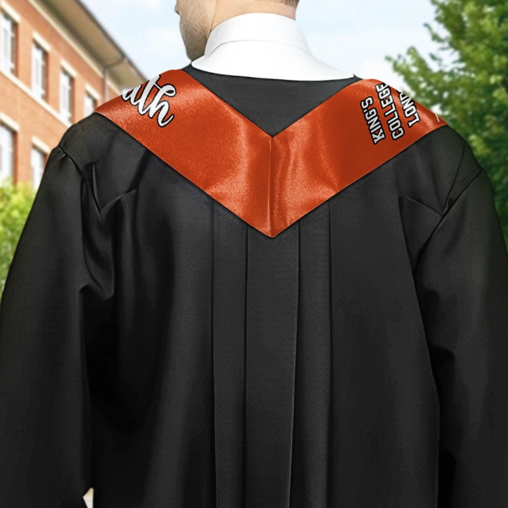 Custom Photo Proud Graduate Of The Class - Graduation Gift - Personalized Stoles