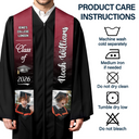 Custom Photo Proud Graduate Of The Class - Graduation Gift - Personalized Stoles