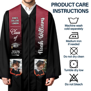Custom Photo Proud Graduate Of The Class - Graduation Gift - Personalized Stoles