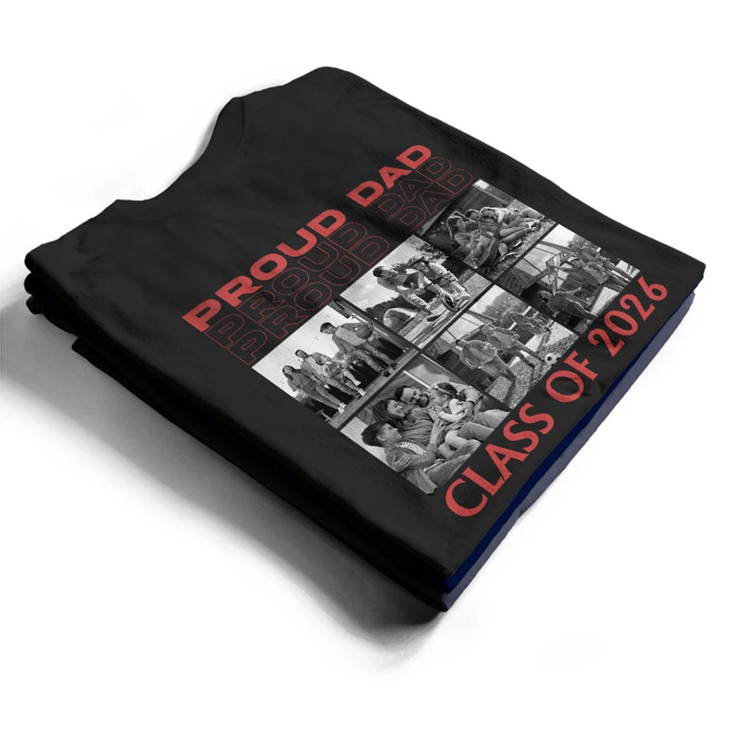 Custom Photo - Custom Photo Proud Senior Mom Dad - Personalized T Shirt