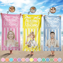 Custom Photo, Art Design, Summer, Teacher, Playful, Photo - Watercolor - Remove BG - Custom Photo Realistic Watercolor Art Beaching Not Teaching Vibrant Stripes Color - Personalized Beach Towel