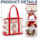 Art Design,Gift For Yourself,Gift For Women,Photo - Watercolor - Remove BG,Happy - Custom Photo Realistic Watercolor Art Cruise Bag Cruise Trip - Personalized Fabric Tote Bag