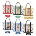 Art Design,Gift For Yourself,Gift For Women,Photo - Watercolor - Remove BG,Happy - Custom Photo Realistic Watercolor Art Cruise Bag Cruise Trip - Personalized Fabric Tote Bag