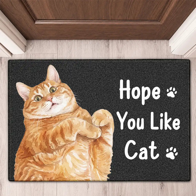 Art Design,Humorous,Pet Lovers,Photo - Watercolor - Remove BG - Custom Photo Realistic Watercolor Art Hope You Like Pets - Personalized Doormat