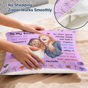 Art Design,Gift For Bestie,Christmas,Cozy,Photo - Watercolor - Remove BG - Custom Photo Realistic Watercolor Art I Hugged This Soft Pillow Bestie - Personalized Pillow