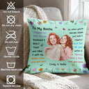 Art Design,Gift For Bestie,Christmas,Cozy,Photo - Watercolor - Remove BG - Custom Photo Realistic Watercolor Art I Hugged This Soft Pillow Bestie - Personalized Pillow