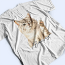 Pet Lovers,Pet Mom,Pet Dad,Dog Lovers,Dog Mom,Dog Dad,Cat Lovers,Cat Mom,Cat Dad,Non-Eng,Photo - Watercolor (remove BG),Adorable - Custom Photo Realistic Watercolor Art Pet Dad Pet Mom - Personalized T Shirt